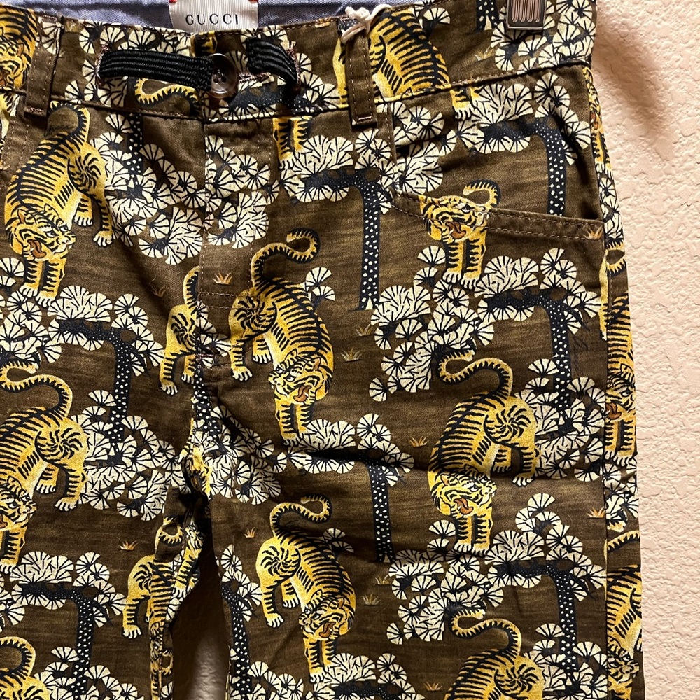 New Gucci Tiger Shorts Kids Size 10 Waist 28 - Picture 4 of 9